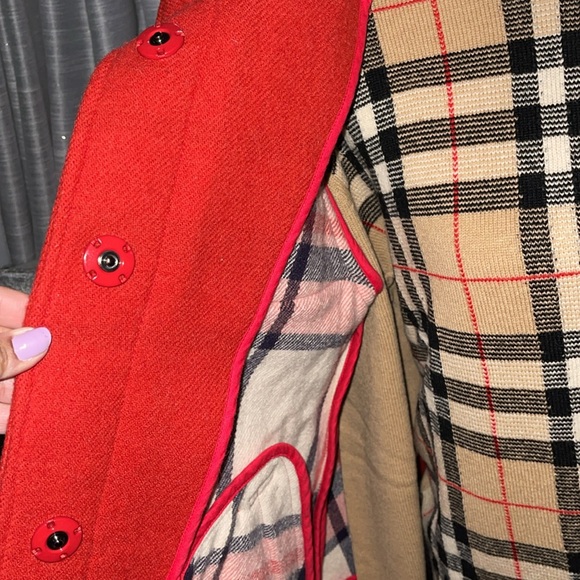 Preloved Burberry wool toggle coat great condition size 38 - Picture 6 of 13